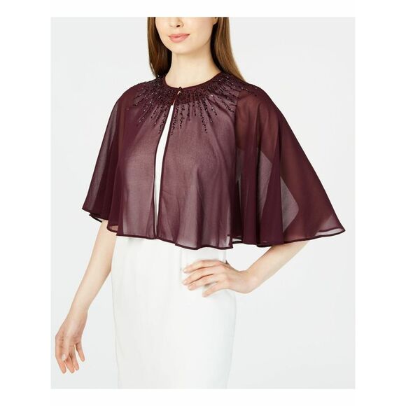 CALVIN KLEIN Tops - CALVIN KLEIN Womens Embellished Sleeveless Jewel Neck Formal Top